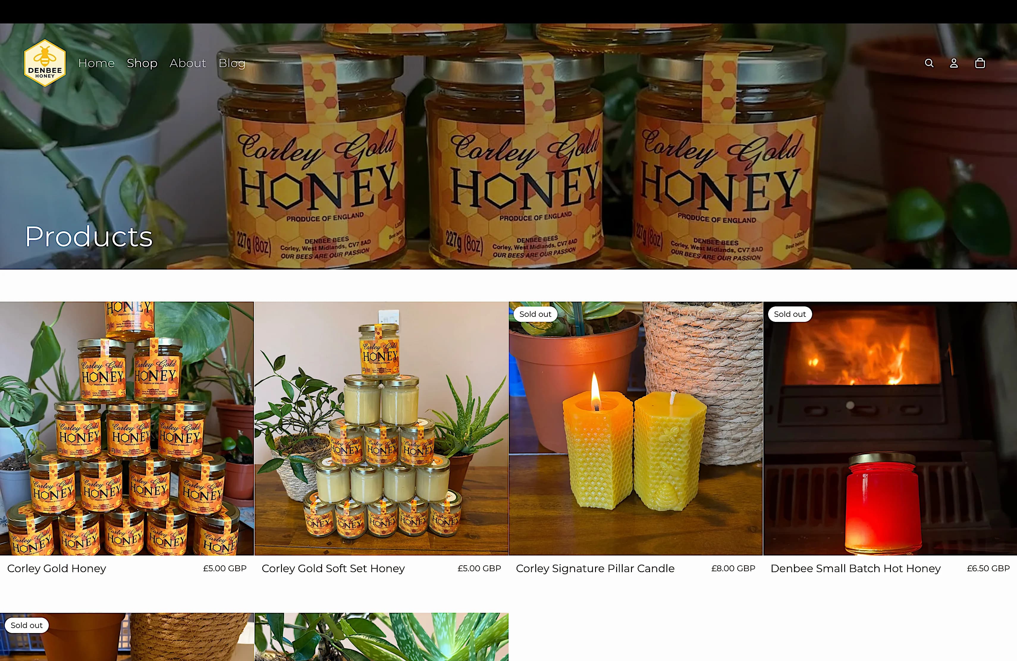 denbee honey website